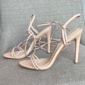 Steve Madden Limelight Tan Strappy Heels Brand NWOB Never worn